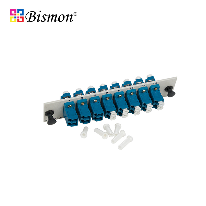 16 LC Snap-in adapter Plate Single-mode Full set